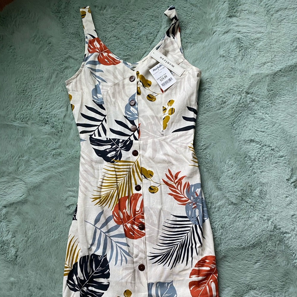 Monteau Tropical Midi Dress size S